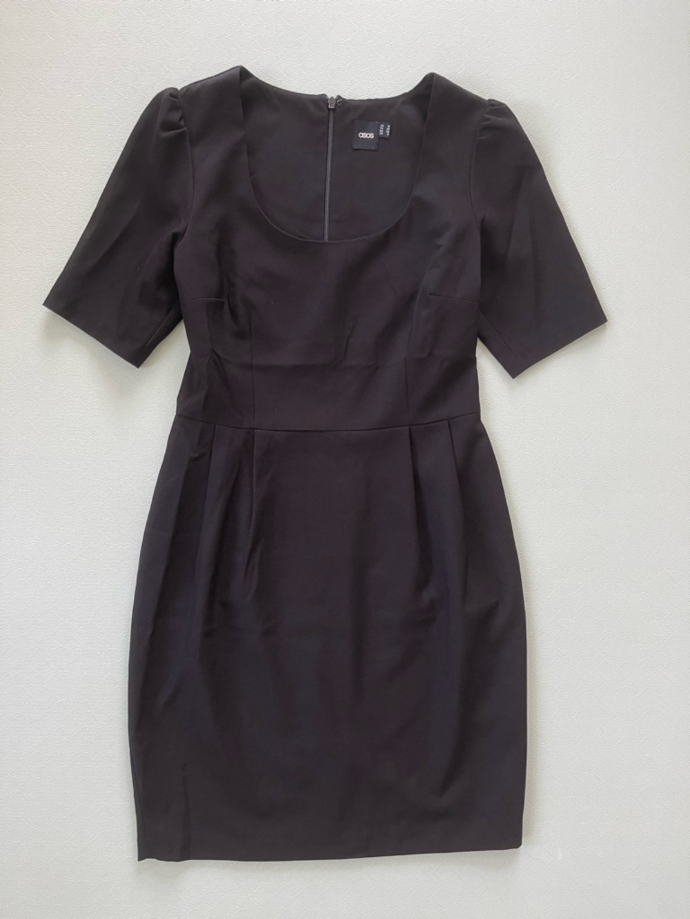 ASOS Black Short Sleeve Sheath Dress